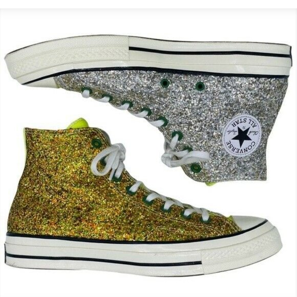 converse neon glitter